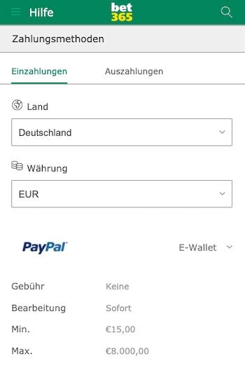 Bet365 PayPal 2024: Alle Infos zur PayPal Ein.